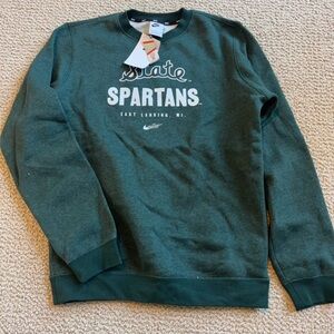 nike MSU crewneck. size small